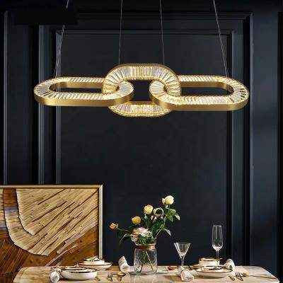 China Modern High Quality Pendant Light Led Lamp Luxury Modern Hanging Crystal Chandelier for sale