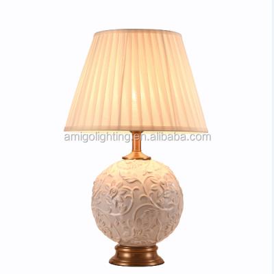 China Factory Price Ceramic Table Lamp Modern Wholesale Desk Lamp Made in China CT602L for sale