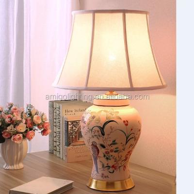 China New Products Modern Hot Cheap Chinese Decorative Porcelain Table Lamp Side Design TC30 for sale