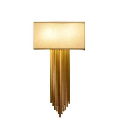 China Modern Top Selling Modern Bedroom Products Large Gold Painting Decorative Wall Lamp for sale