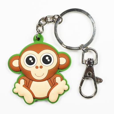 China Custom Gift / Promtion Logo Made PVC Keychains Rubber Cartoon Key Chain for sale