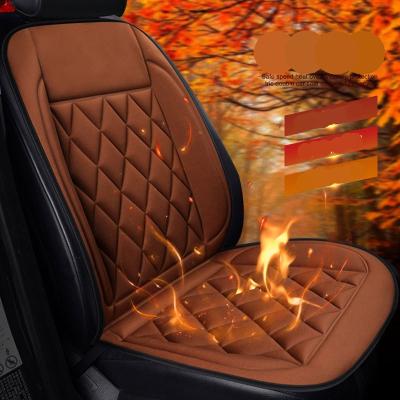 China Universal Sports Durable Padded 12 V Car Seat Cover Heated Cushion for sale