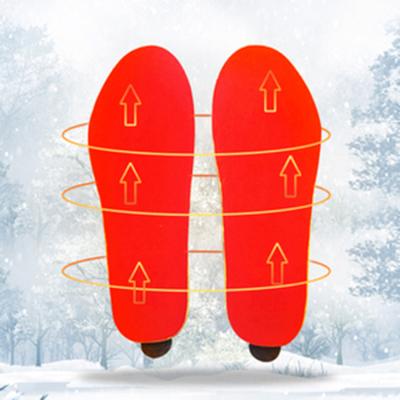 China Warm and passionate insole of pure natural Ortholite material in winter with built-in battery to support USB filling and heating insole for sale