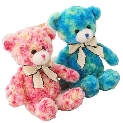 China Plush Wholesale Valentine Gift Colored Teddy Bear Plush Toys for sale