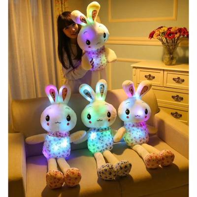 China Plush Doll/Animals/Mascot/Character Factory Direct Sale/Pillow Led Teddy Bear Plush Toy 30cm 50cm 75cm LED Light Teddy Bear Rabbit for sale