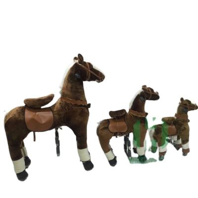 China Ride On Toy Plush Stuffed Ride On Horse Toy Animal Pony Walking Mechanical Riding Rides For Adults for sale