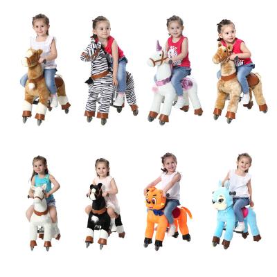 China Ride On Toy Good Price Mechanical Horse Simulator For Sale Life Size Energetic Pony Rriding Walking Animals Ride For Kids for sale