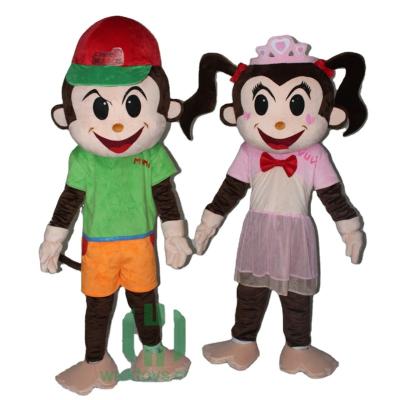 China Happy Island Walking Couples Party Monkey Costume Adult Animal Costume For Sale for sale