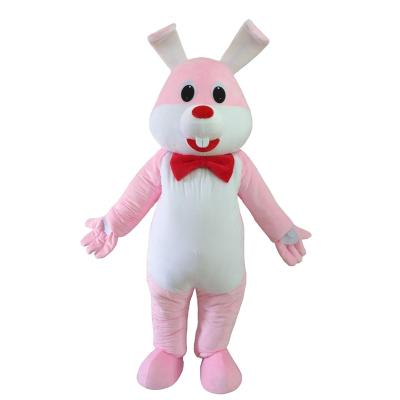 China Custom Made Adult Bunny Mascot Cartoon Character Rabbit Mascot Costume Party Wholesale Costume for sale