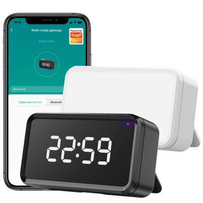 Китай Tuya ZigBee шлюз Time Display Alexa Google Home Bluetooth Mesh Wireless Bridge Hub Умный многорежимный шлюз продается