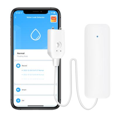 Chine Tuya Smart Wifi Capteur de fuite d'eau Détecteur d'inondation APP de vie intelligente Alertes de notification Alarme Sécurité à domicile à vendre