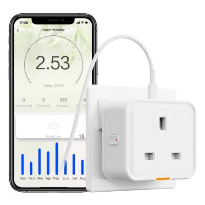 China Tuya Smart Home Plug UK Socket Travel Adapter Conversion Outlet APP Voice Works With Alexa Type C 16A WiFi RF433 for sale