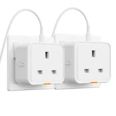 China Tuya Smart Home Plug: UK Socket Travel Adapter with Type-C, 16A WiFi RF433, App & Voice Control, Compatible with Alexa for sale