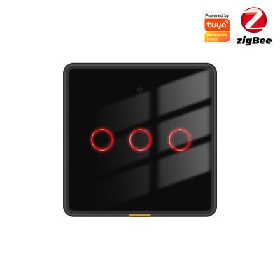 中国 トゥヤ Zigbee スマートライトスイッチ ニュートラルワイヤもコンデンサも不要 100-250V 音声&アプリ制御 アレクサ&グーグルホーム対応 EUタッチスイッチ 販売のため