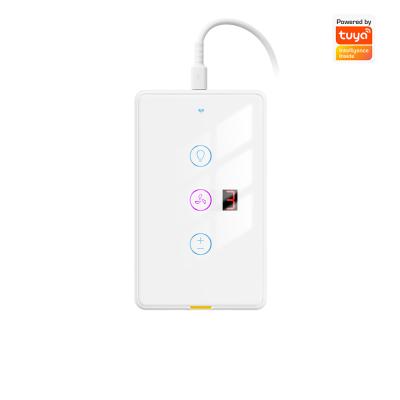 China Tuya WiFi Fan Light Switch Tipo C con temporizador y control de voz, compatible con Alexa y Google Home para la automatización del hogar inteligente en venta