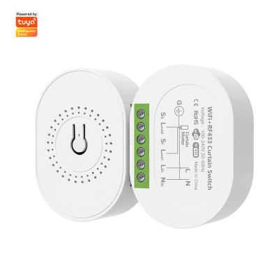 China SMATRUL Tuya WiFi RF433 Smart Curtain Switch Module,Designed for Electric Roller Shutters,Work for Alexa and Google Home for sale