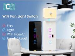 Type C Timing Compatible With Alexa Google Home Tuya Wifi Fan Light