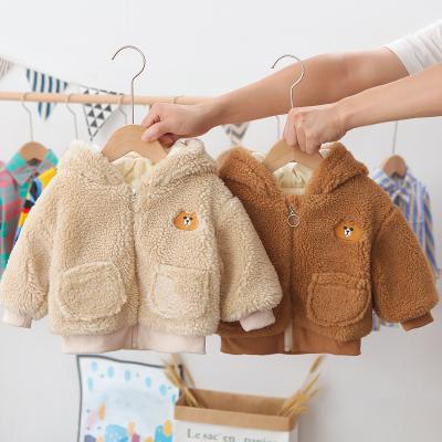 Cina vestito di Teddy Bear Sweatsuit Hooded Velvet del fumetto dell'abbigliamento dei bambini di inverno di 120cm 47.2in in vendita