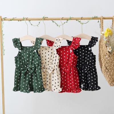 China 6Y de Kledings Toevallige Polka Dot Suit For Girls van de zomerkinderen Te koop