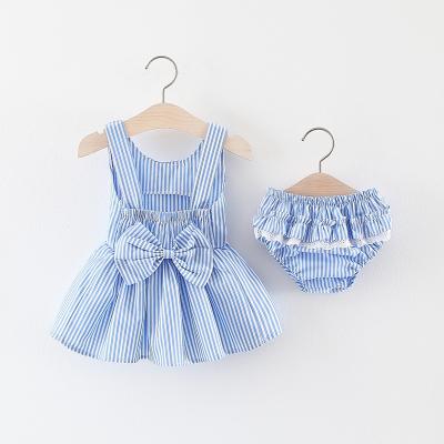 中国 80cmポリエステル夏の子供の衣類の赤ん坊のためのピンクの服スーツ 販売のため