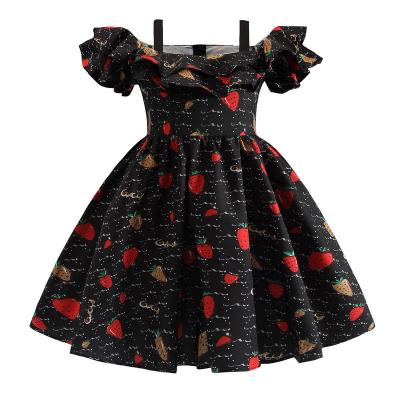 China La manga impresa verano de princesa Dress Frock Full del volante de la flor plisó estilo retro en venta