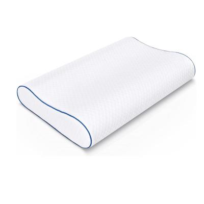 China Unique Quality White Memory Foam Wave Contour Gel Folded Guaranteed Blue Pillow for sale