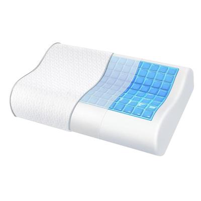 China Folded Ergonomic Contour Orthopedic Cervical Pillow Pressure Reief Contoured Cooling Wedge Pillow for sale