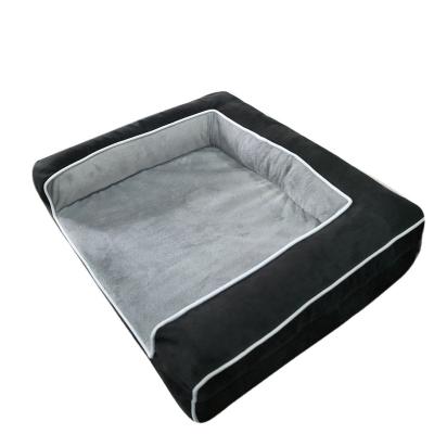 China Durable Large Breed Memory Foam Custom Orthopedic Dog Bed Indoor Waterproof for sale