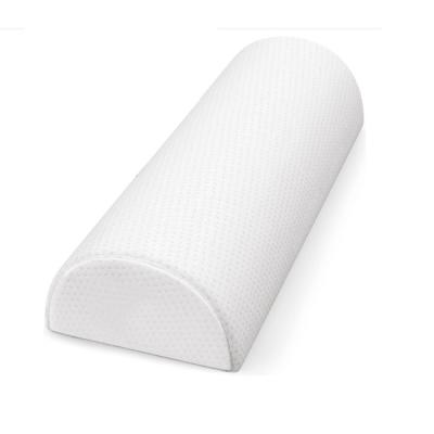 China Memory Foam Back Cushion Comfort Bolster Pillow for Legs and Memory Foam Half Moon Back Pure Sleep Pillow for sale