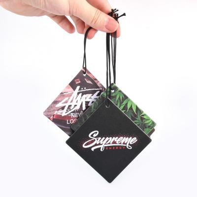 China Fashionable New eco-friendly customized long fragrance car air freshener with logo for sale