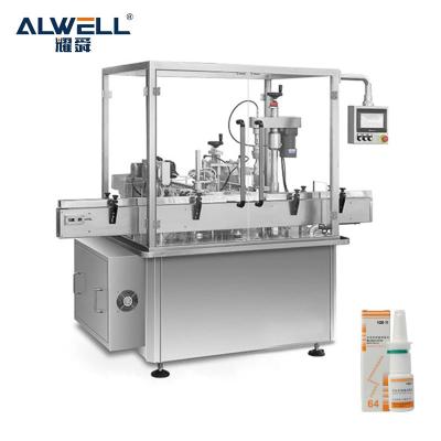 China ALWELL 30ml Pharmaceutical Filling Machine Liquid Oil Small Vial Glass Bottle Te koop