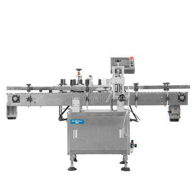 中国 Single Two Side Sticker Labeling Machine Round Flat Bottle 販売のため