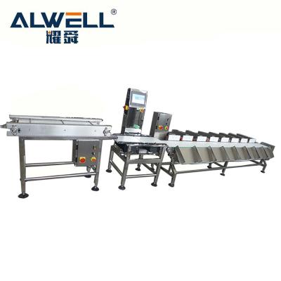 China Automatic Weight Sorting Machine Crab Weight Sorter Machine For Sale Te koop