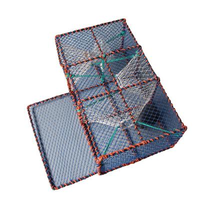 China Rectangular Lobster Crayfish Trap Prawn Net Cage Aquaculture Fishing Trap for sale