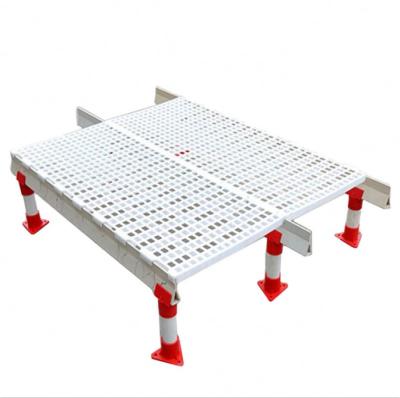 China White Plastic Chicken House MUHE Floor Slat For Chicken Poultry Broiler Farm for sale