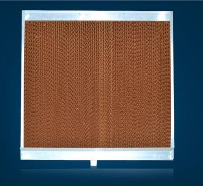 China Excellent Stability 5090 Corrugated Cellulose Honey Pad Cooler Geometric With Stainless Steel Outframe Wet Curtain for sale