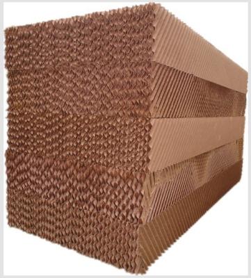 China Hot Selling Wooden Paper Cooling Pad For Greenhouse Cooling Systems for sale