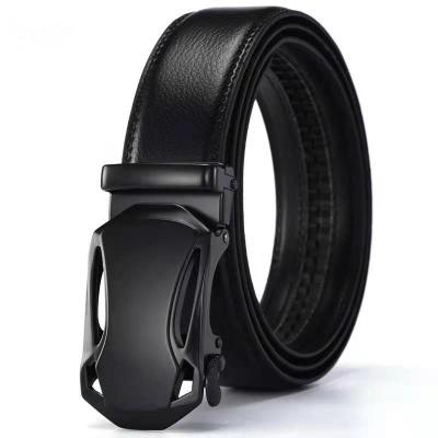 China High Quality PU Leather Belts Cool Black Belts Belts With Automatic Buckle for sale