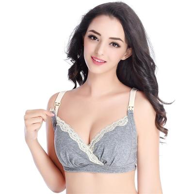 China Viable Women Nursing Bra Wholesale High Quantity Lace Bra Ladies Nursing Underwear for sale