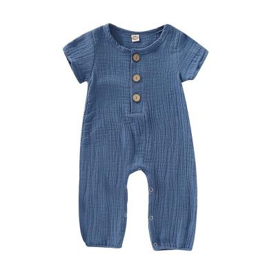 China New Fashion Sustainable Romper Suits Baby Clothes Romper Kids Canvas Romper for sale