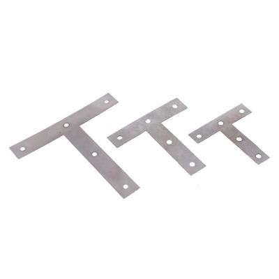 China Anti-corrosion and anti-corrosion wholesale t-shaped flat code anti-corrosion and rust proof iron large angle angle code plate connector t-shaped frame fixing for sale