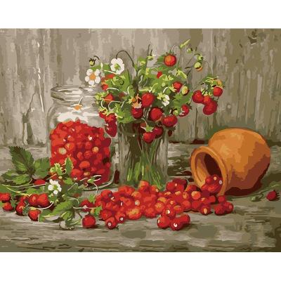 China Eco-friendly Frameless Diy Digital Oil Painting Fruit Painting By Numbers Abstract Wall Art Paint By Numbers Kit for sale