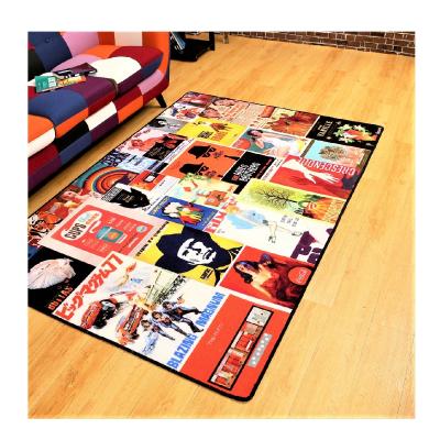 China Modern custom made polyester wholesale custom 3d modern rug printed living room rugs for sale