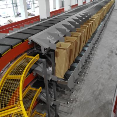 China Heat Resistant Separate Machine With DWS Cross Belt Sorter / For Parcel Sorting for sale