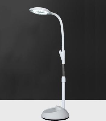 China Folding Arm Plant Saon Use Floor Stand LED Magnifying Lamp for sale