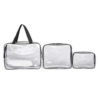 China NATIONAL Waterproof Transparent Travel Wash Gargle Bag To Receive Toiletry Bags PVC Clear Cosmetic Makeup Bag Or Pouches for sale