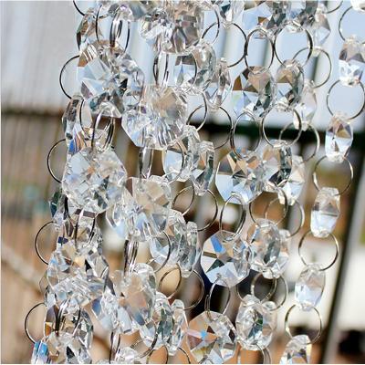 China Wedding Tree Decoration 14mm A Grade Acrylic Pearl Chain For Wedding Decoration Prism Pearl Chain Wedding Crystal Garland, Christmas Tree Hung Sprigs for sale