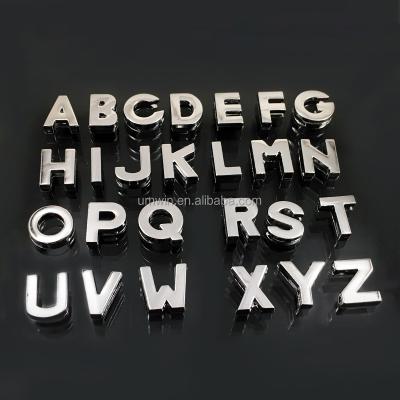 China Cute Stylish 3D Metal Slide Letters Numbers for DIY Kids Charm Bracelets and Necklace for sale