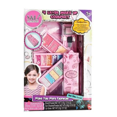 China Cute 4 layers makeup set for little girl 15.5*23*4.8cm for sale