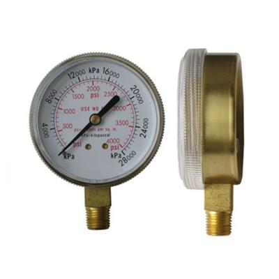 China Welding Brass Case Pressure Gauge BWP Series for sale